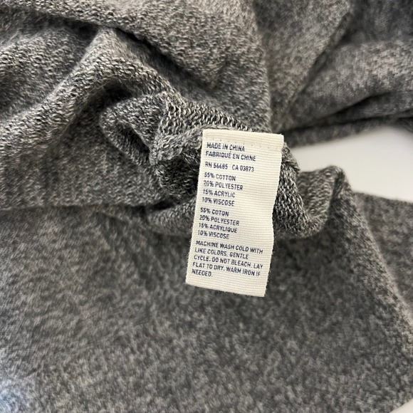 American Eagle Outfitters Gray Heathered Knit Raglan Sleeve Sweater Top Women - Picture 8 of 9